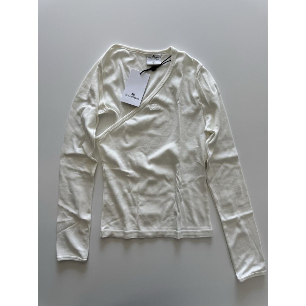 Courreges Slash ribbed-knit top XS NWT!